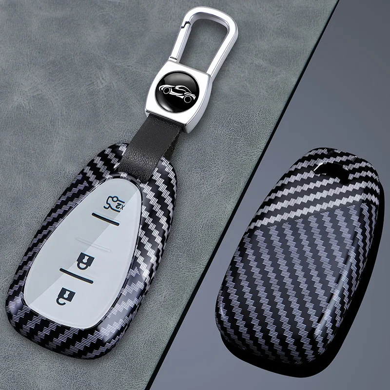 Carbon Fiber Car Key Cover Fob Case Shell for Chevrolet Onix Equino Cruze Spark Sonic Camaro Volt Bolt Malibu Blazer Traverse