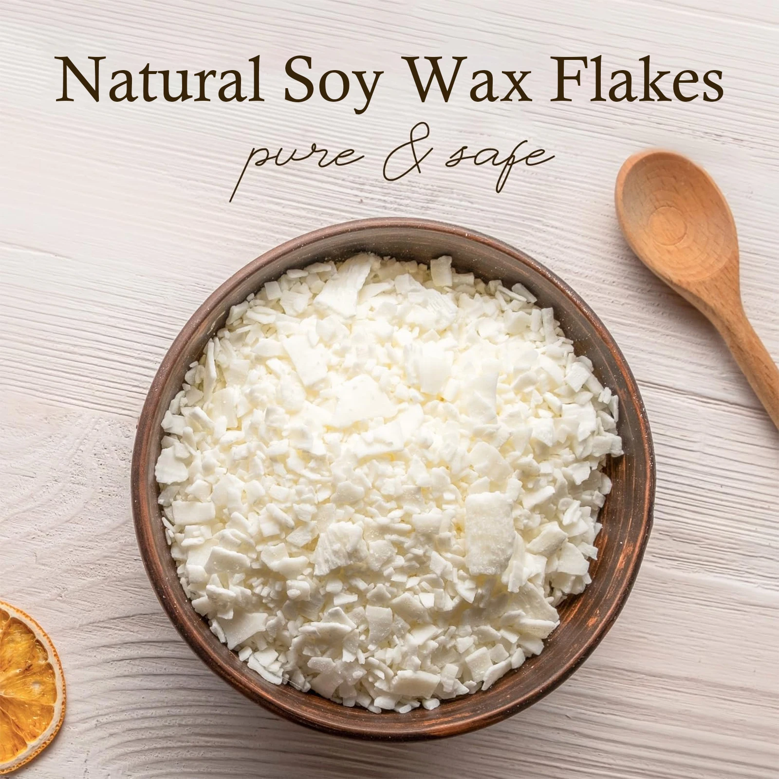 100g-1000g Natural Soy Wax DIY Handmade Candles Crafts Making Supplies 100% Additive-Free Wax Flakes Scented Candle Raw Material