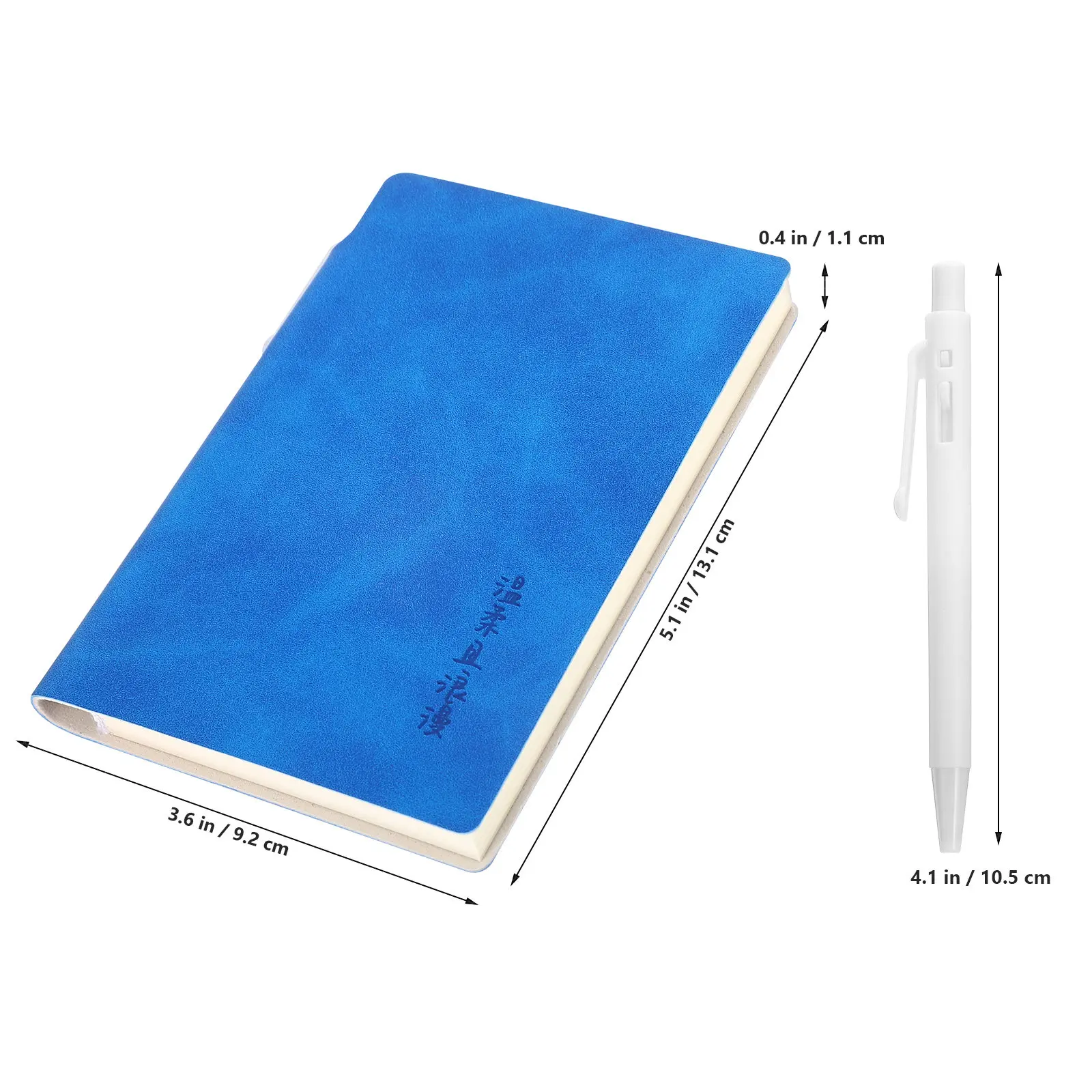3Pcs Portable Notebooks Mini Notebooks Soft Cover Pocket Notebook with Pen Ruled Pages Compact Lightweight Student Teacher