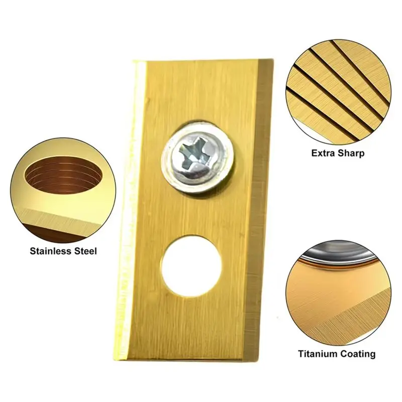 Stainless Steel Replacement Blades For Mammotion Luba Robot Lawn Mowers- 30PCS Set 2-Hole Design B-A68E