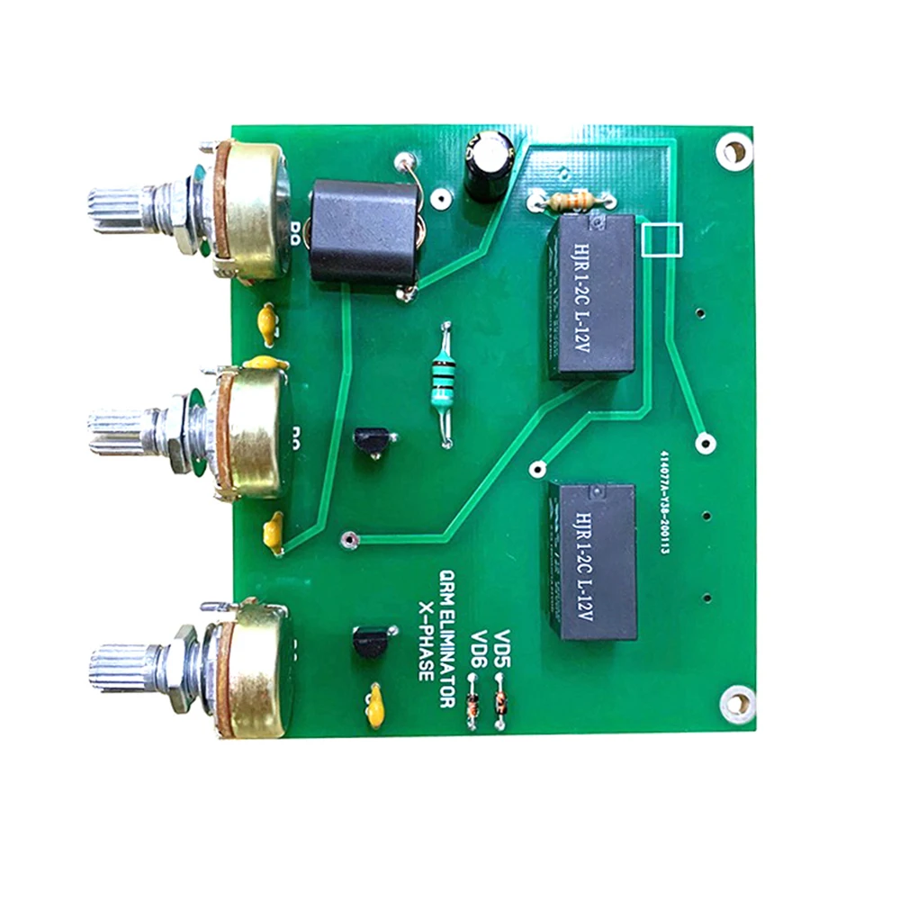 QRM Eliminator xphase 1.8-30MHz HF zespół PTT sterowanie gotowy Eliminator Diy zestaw wbudowany PTT Control 13.8V