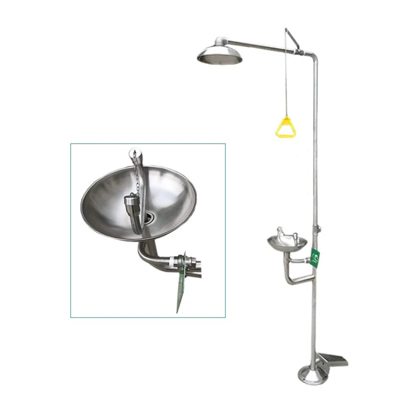 

Eyewash Emergency Flushing Eyewash Device Laboratory Industry 304 Stainless Steel Composite Spray Eyewash Device
