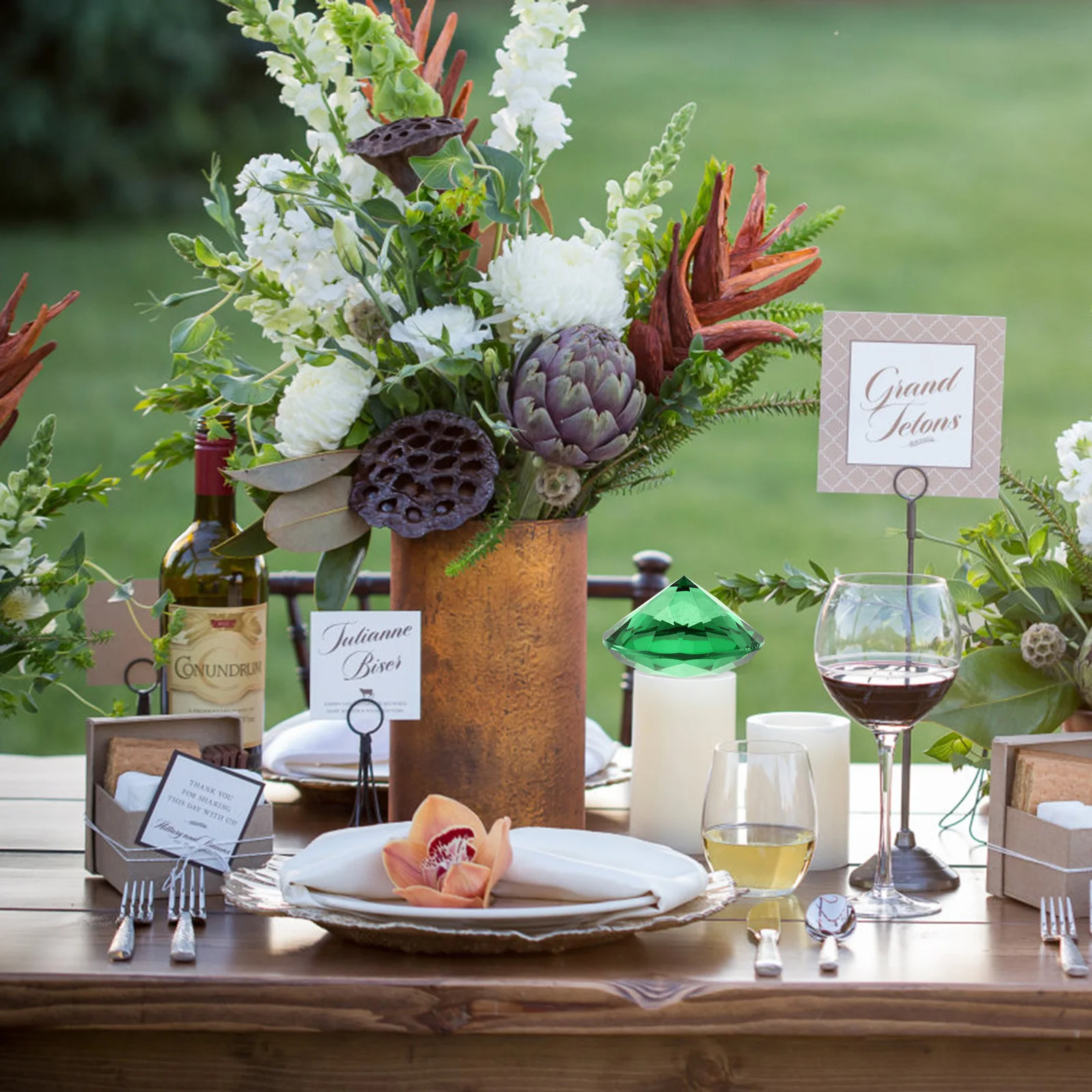 

2 шт., искусственные хрустальные бриллианты, декоративные для дома, свадьбы, дня рождения, романтического искусственного бриллианта для свадебного душа