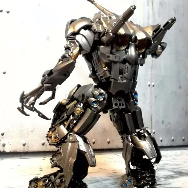 Transformation Toy LS06 Tank Megatron Oversize 33cm Mgtron Alloy Action Figure Anime Transformation Movie Model Gift Collection
