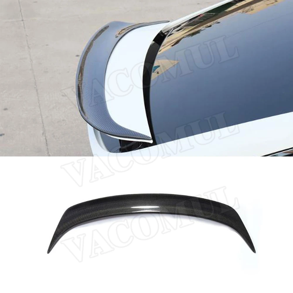 

Carbon Fiber / FRP Rear Spoiler RZ Style Boot Lid Trim Wings For Tesla Model X 2016-2018 Car Styling