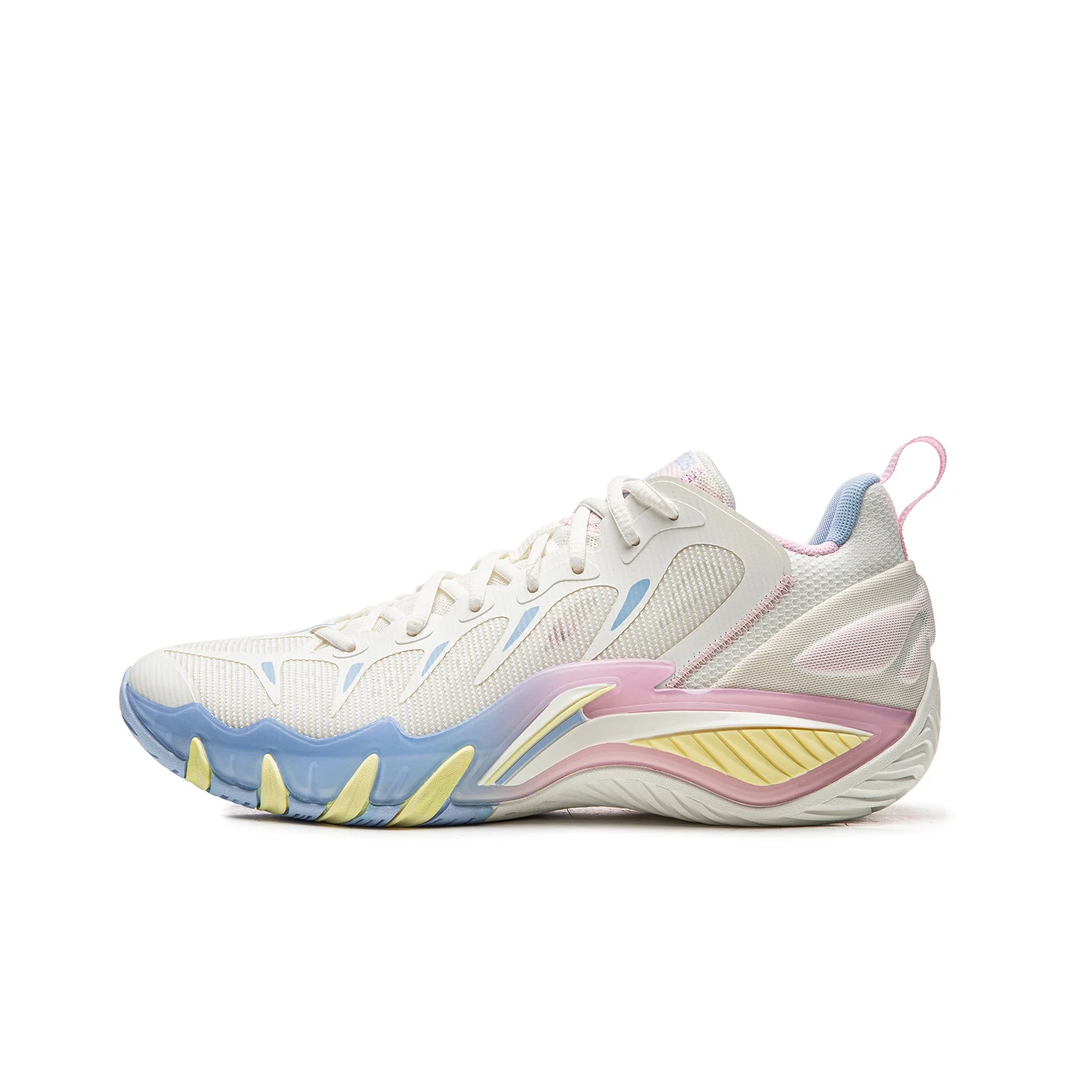 Li Ning BadFive Storm 2026 Cushioning Slip Resistant Breathable Rebound Low top Basketball Shoes Men's Ivory ABFW011-3