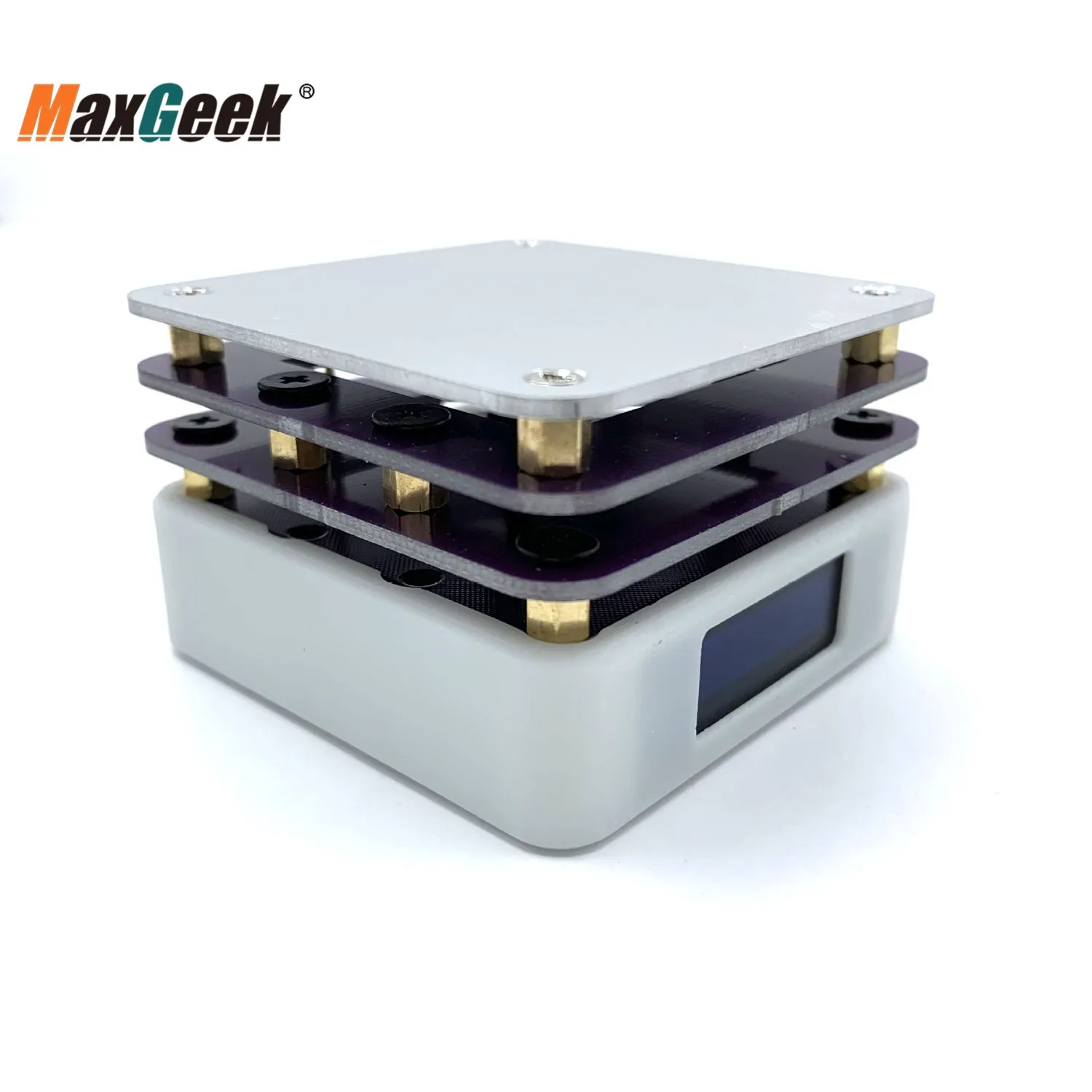 Maxgeek-Mini estación de precalentamiento PD65W, 65W, 0 °C-350 °C, precalentador PCB, SMD, retrabajo con pantalla