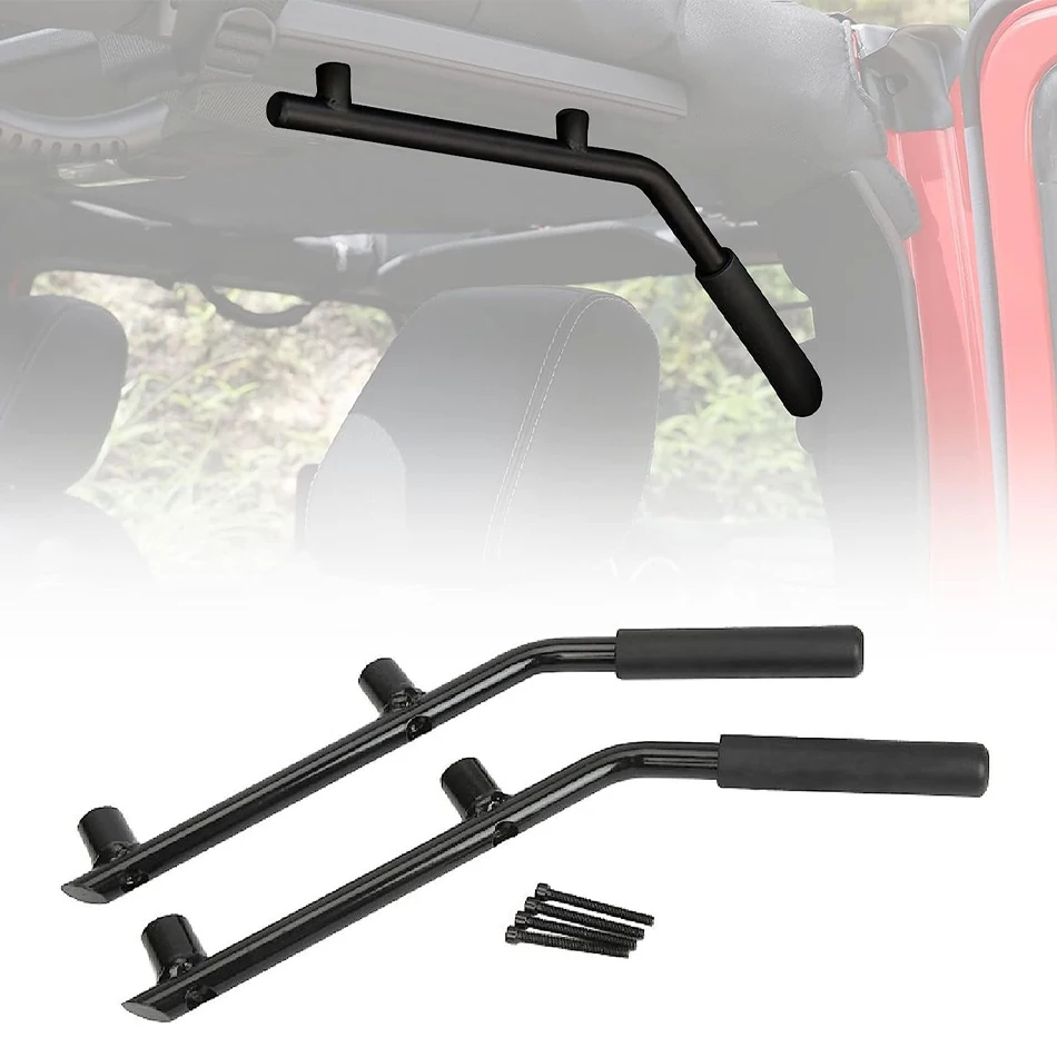 

TM Rear Steel Grab Bar Handle Grip for 2007-2018 Jeep Wrangler JK JKU Sports Sahara Freedom Rubicon X & Unlimited