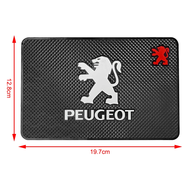 لوحة سيارة سيليكون سجادة ضد الإنزلاق نظارات الهاتف المضادة للانزلاق وسادة لبيجو 308 408 508 RCZ 208 3008 2008 206 207 307 2008 5008