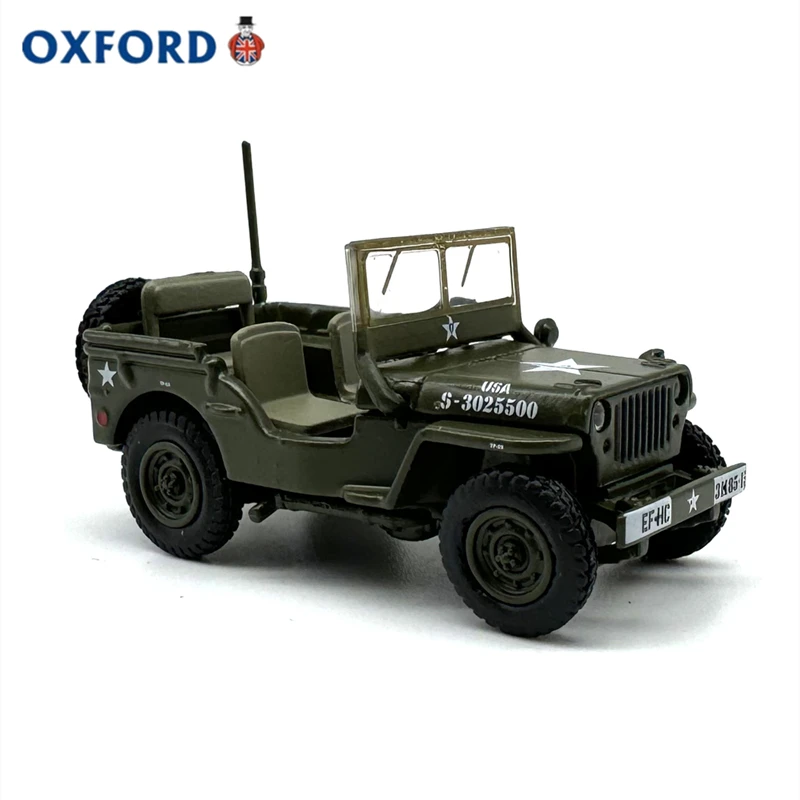 Diecast OXFORD 1:76 Scale II U.S. Army Off-road Reconnaissance Armored Vehicle Alloy Car Model Collectible Toy Gift Souvenir