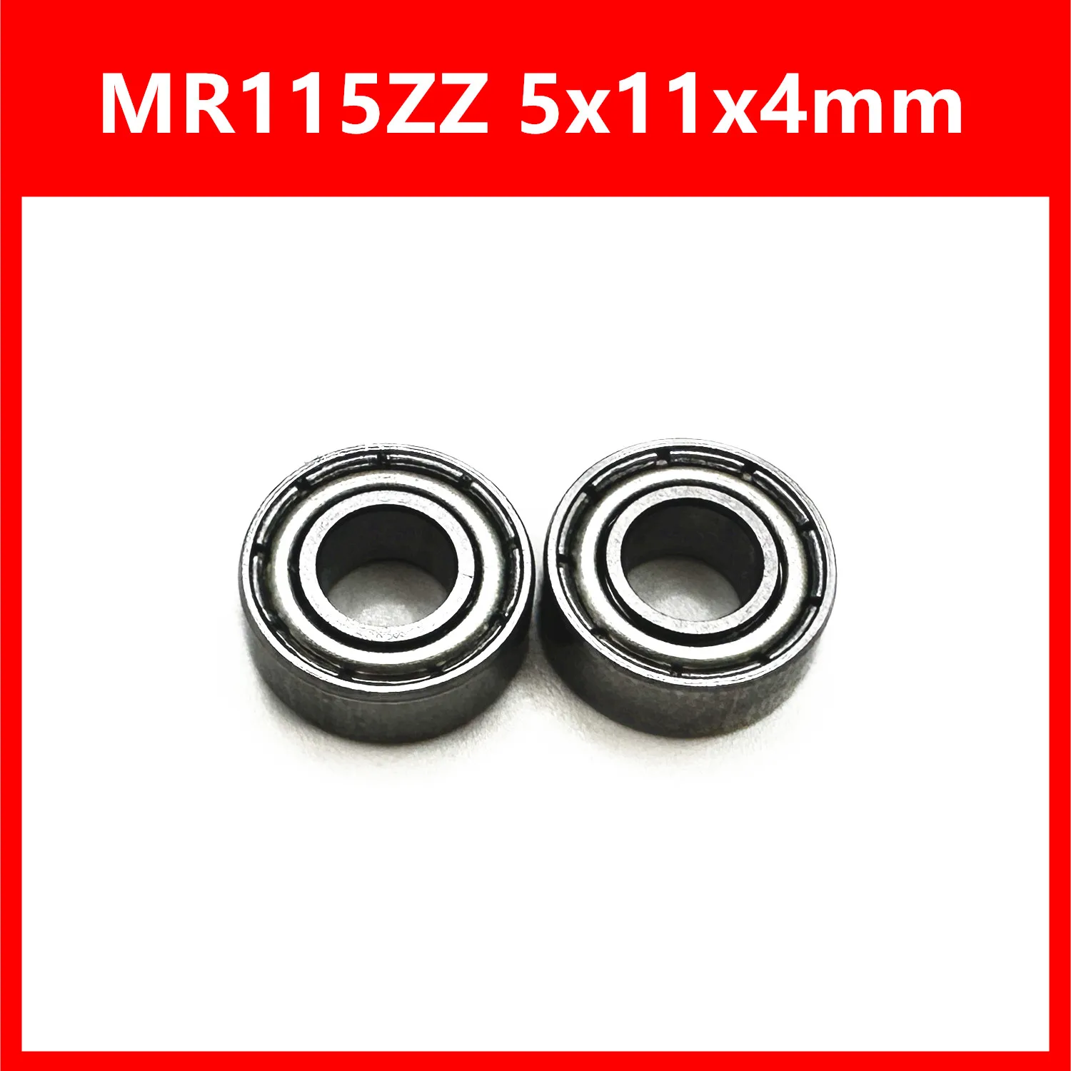 50Pcs MR115ZZ 5x11x4mm Deep Groove Ball Bearing Miniature Bearing High Quality MR115Z MR115