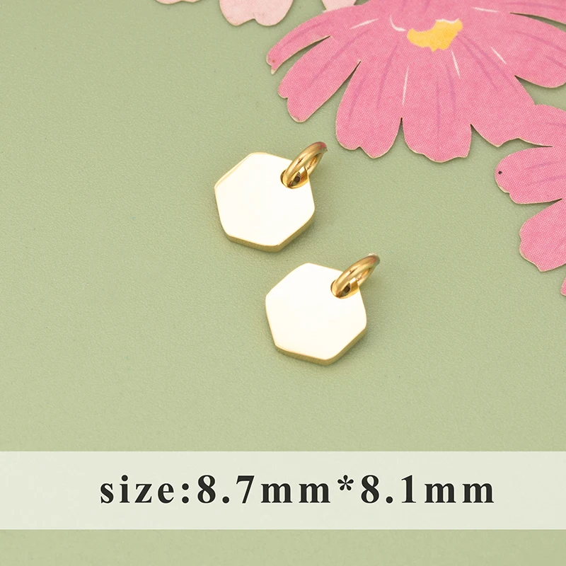 assoonas, 4 Stück/Set, MI64, wasserdichte Schmuckaccessoires, 316L-Edelstahl, Anhänger, Schmuckzubehör, DIY-Anhänger – Detail 1