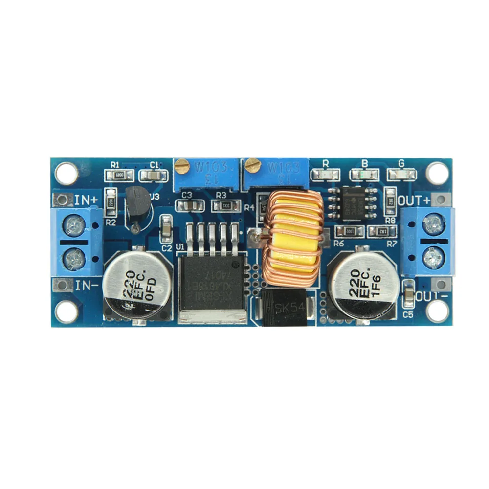 High Efficiency! CC/CV 5A Lithium Charger Board XL4015 Adjustable 6-38V To 1.25-36V DC Step Down Power Supply Buck Module