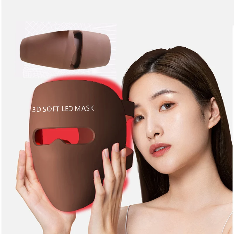 New Trending Acne Treatment Removal Facial Skin Care Red Light Photon Therapy Flexible 3D 360 Safe Silicone Red LED Face Masks