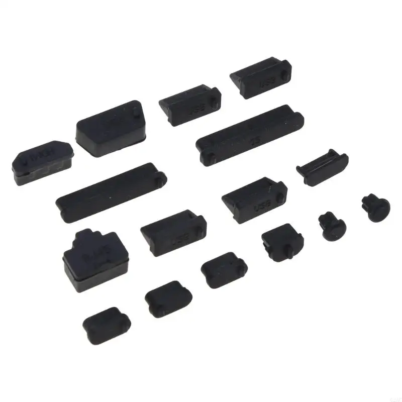 G2AC 13PCS Antud Dust Plugs Soft Silicone Data Port USB Protector Set Ноутбук Dus