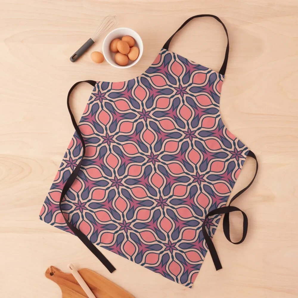 Berry Floral Geometric Pattern Apron Kitchens For Men Home Utensils For Home Accessories useful gadgets for home Apron