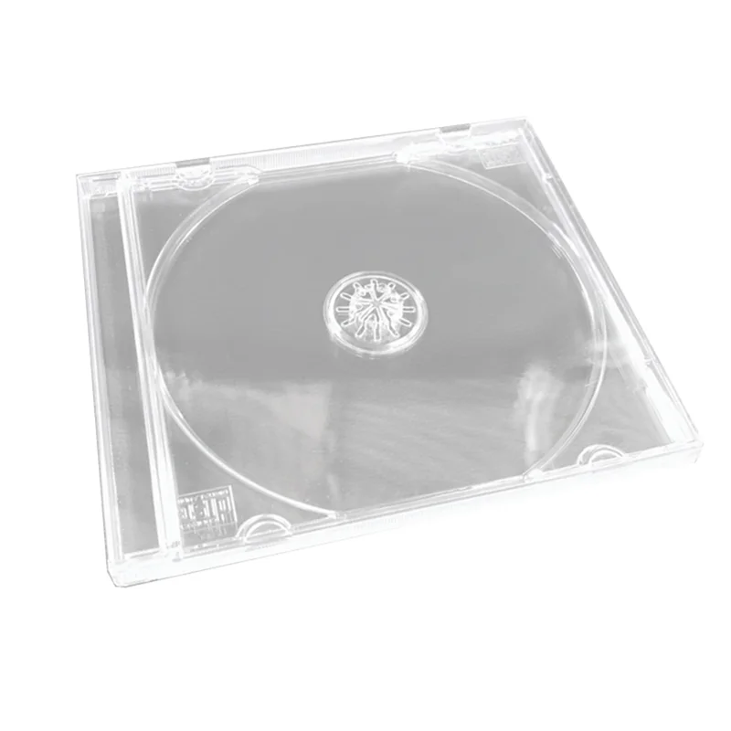 

SQPP-Transparent Plastic CD/DVD Case Single Piece Disc Storage Organizer Album Box For Media Protection