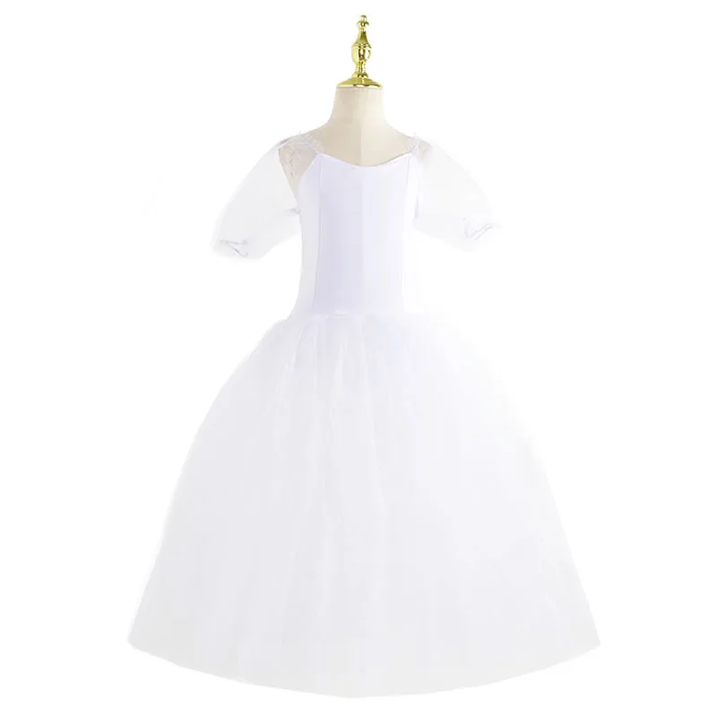 プロのロマンチックなバレエチュチュロングスカート、黒と赤のスペインスタイル、大人と子供のためのバレエパフォーマンスドレス