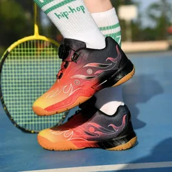 Purple Kids Tennis Athletic Sneakers Table Tennis Shoes Volleyball Footwear Children Professional Badminton Sport Training Shoes