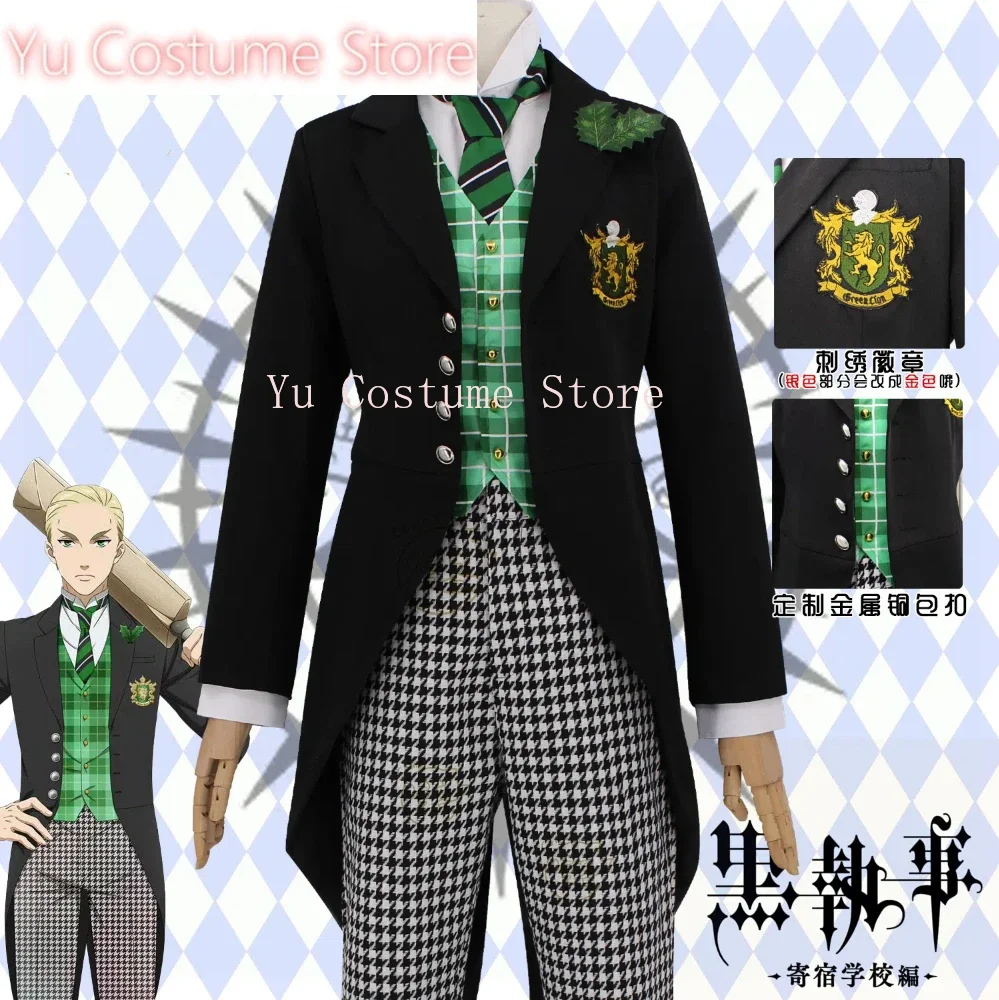 Yu Black Butler Cos Haman Gurinhiru Tuxedo Cosplay Costume Cos Game Anime Party Uniform Hallowen Play Role Clothes Clothing