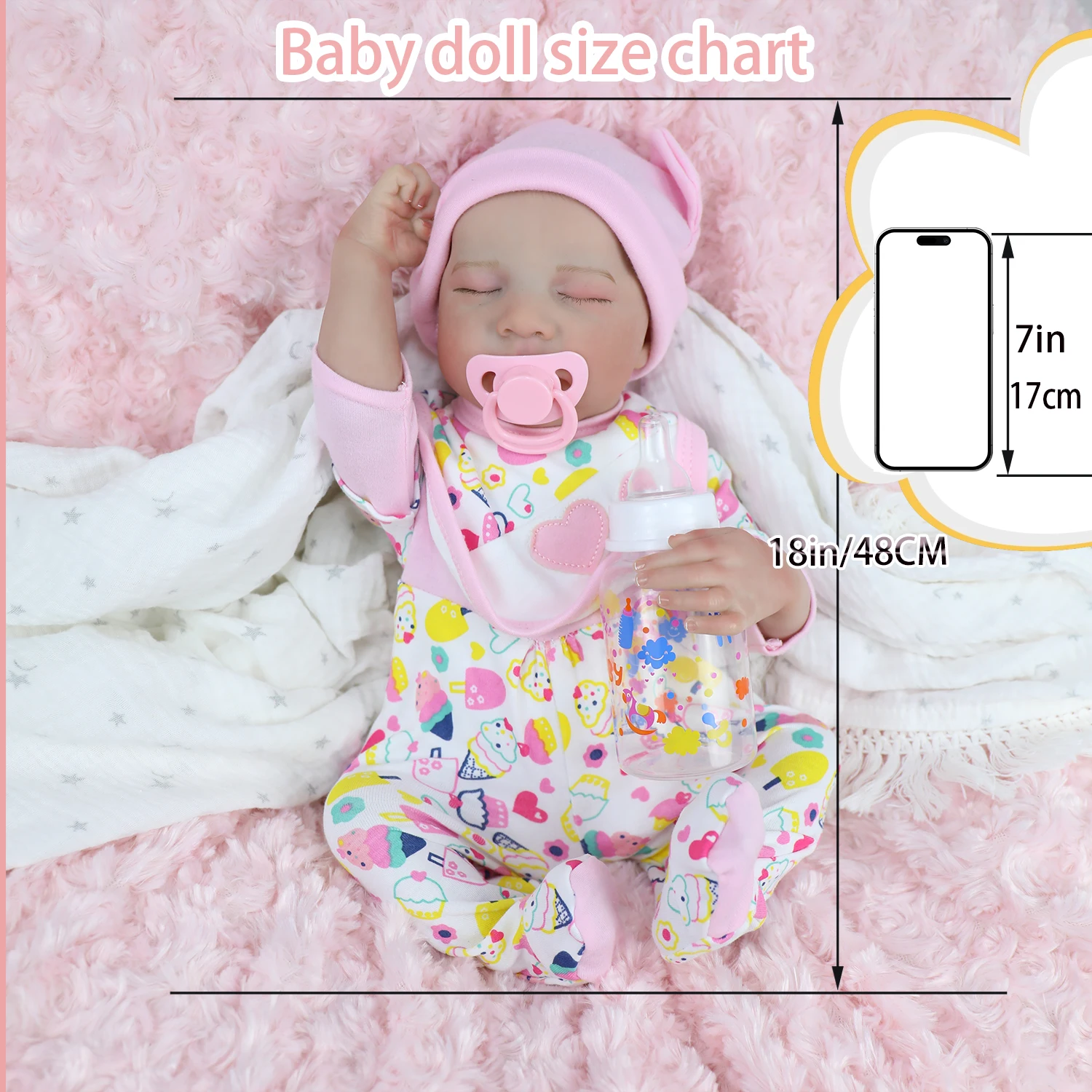 

18-дюймовая реалистичная кукла реборн для сна для девочек Леви с ручной росписью волос, 3d кожа, коллекционная художественная кукла, подарок на Рождество и день рождения