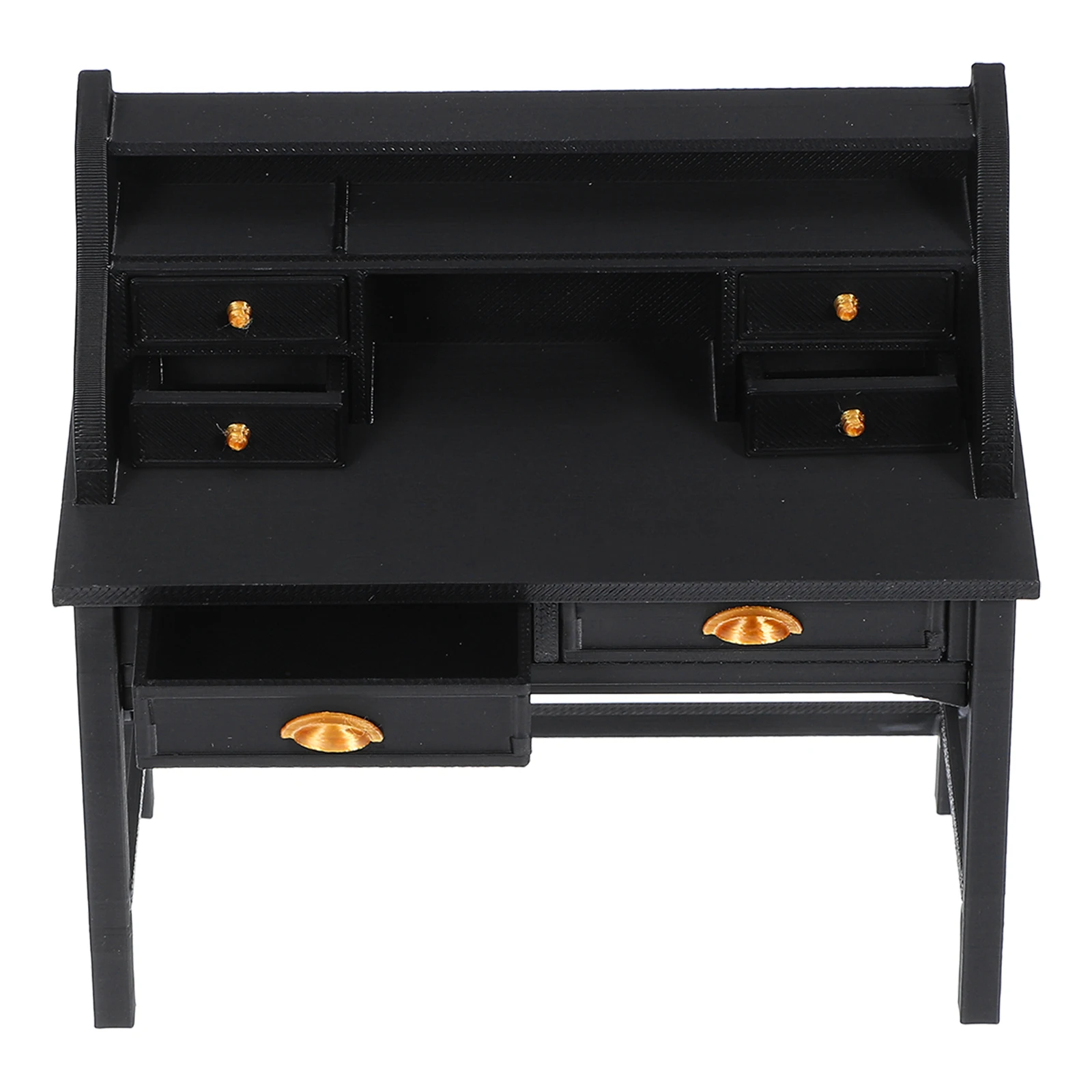 Mini Möbel Puppenhaus Wohnzimmer Vintage Miniatur Schreibtisch Spielzeug für Tisch Modell Miniaturen