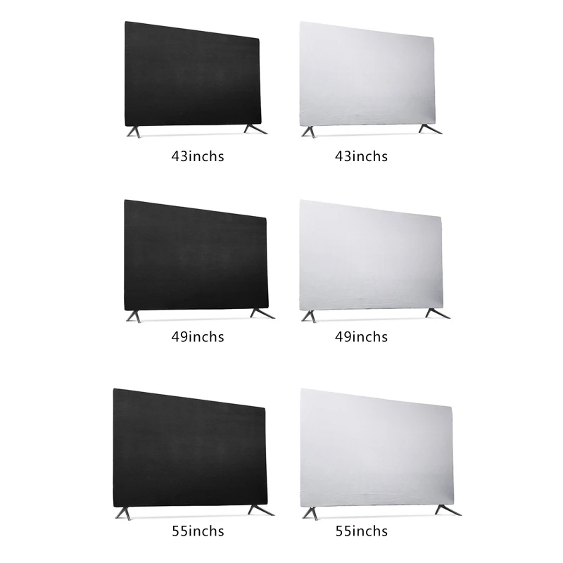 Stretch Cloth Dustproof Slipcover TV Screen Monitor Desktop Computer Dust Cover Protector Indoor for 43