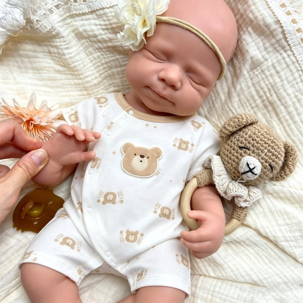 20inch Unpainted DIY Full Silicone Reborn Doll Real Touch Handmade Realistic Appearance Companion Doll for Collector view 2