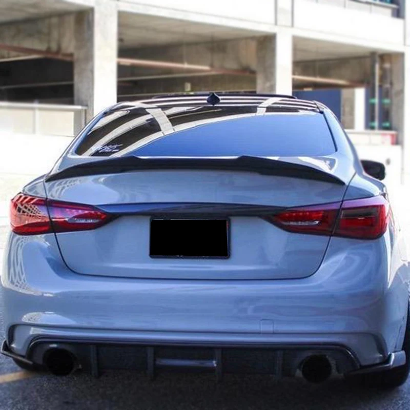 For Infiniti 2014-2021 years Q50 Q50S OE PSM Style Spoiler wings ABS Material Car Rear Wing Primer Color Rear Spoiler