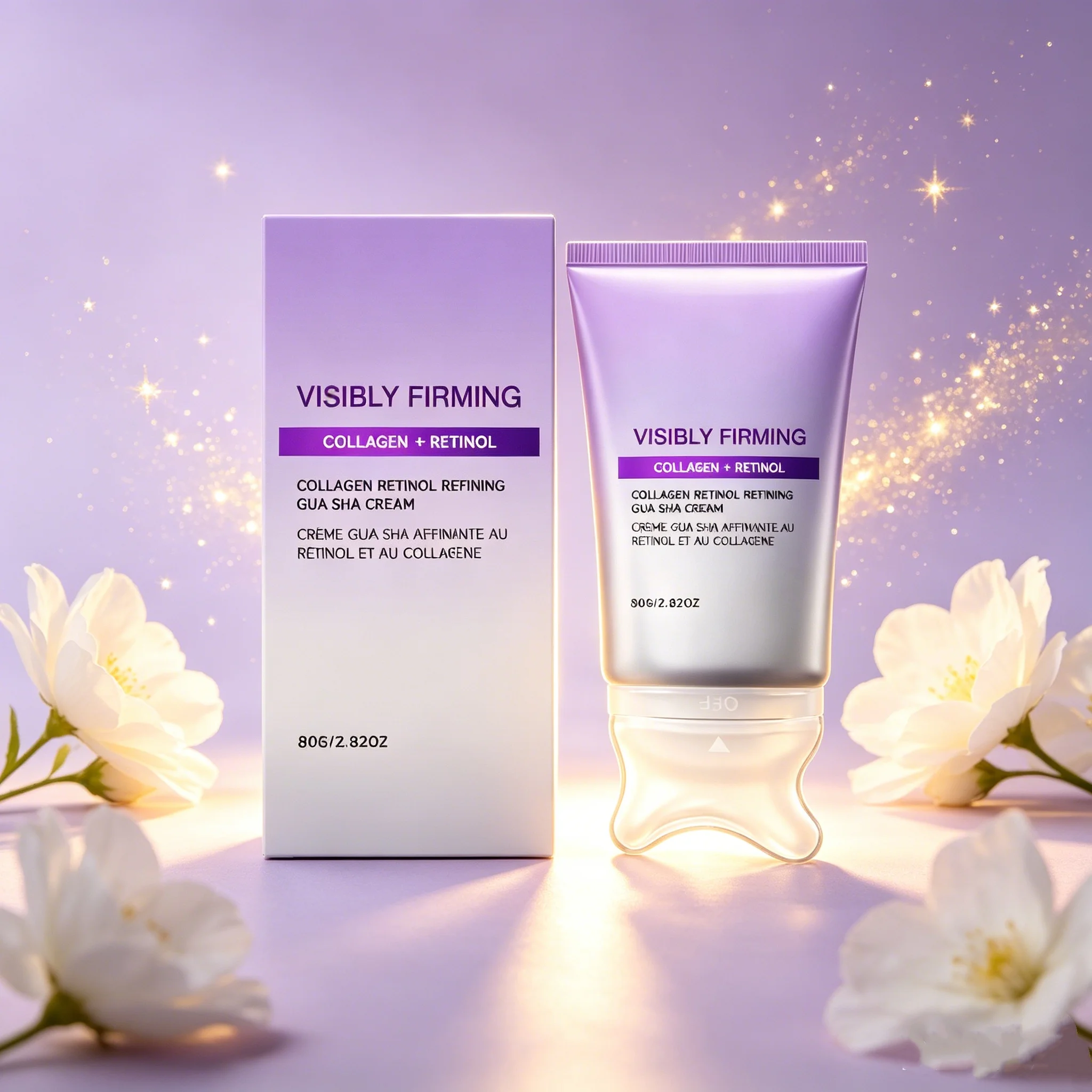 New Style Face Firming Cream With Massage Brush Nourishing Tighten Reduce Fine Lines Soothing Pressure Korean Facial Moisturizer