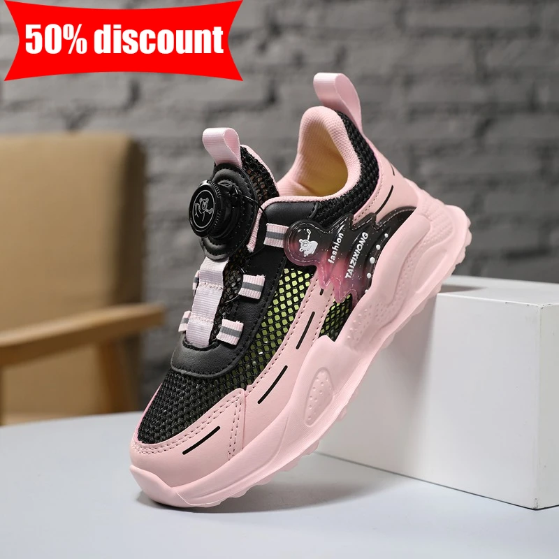 

Childrens Sports Shoes Summer Breathable Lightweight Outdoor Student Running Shoes Comfortable Street Walking Shoes Boys Girls