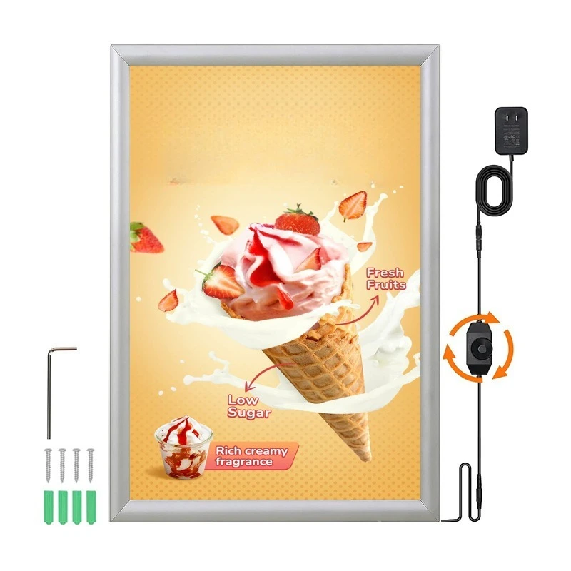 Deposit-LED ultra-thin light box indoor four sides aluminum alloy open type