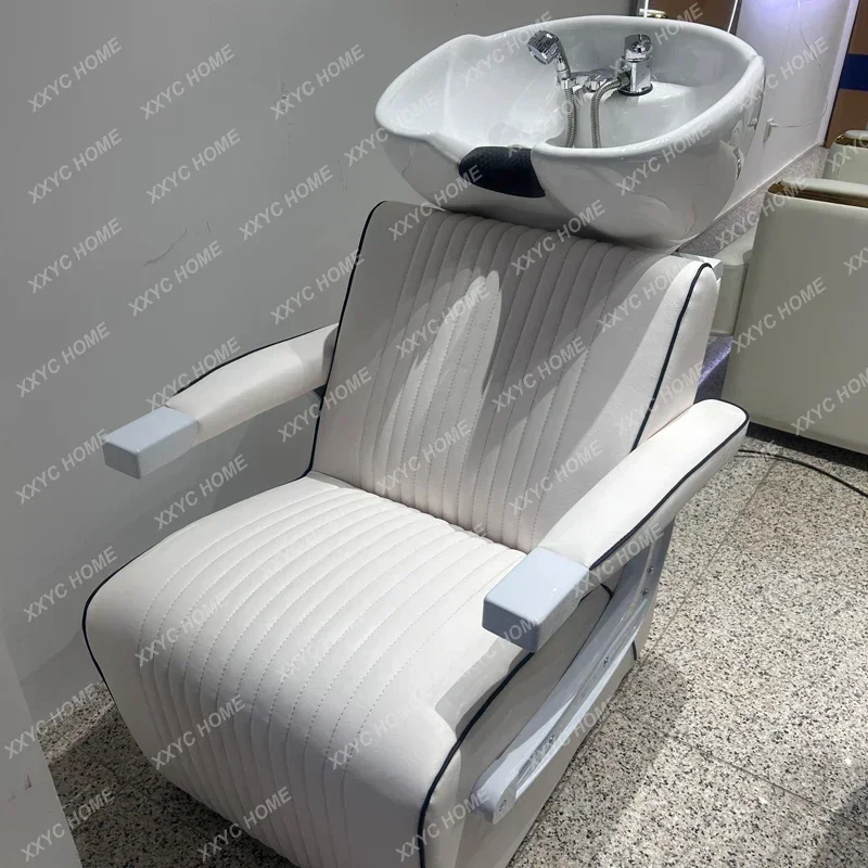 Shampoo Chair for Hair Salon Hairdressing Beauty Flush Shampoo Sitting Chair Punch Household