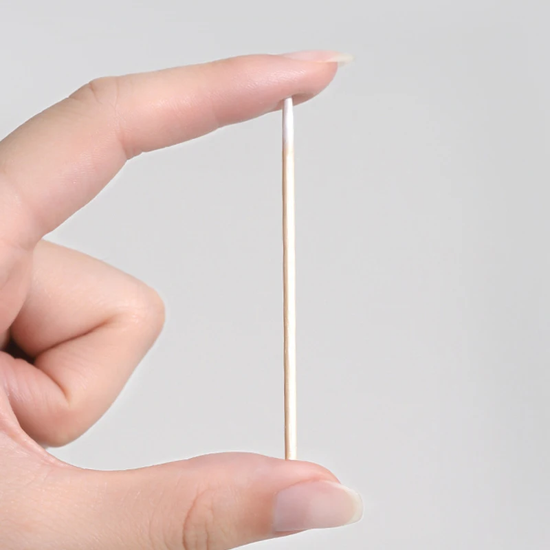 500/300/100Pcs Nägel Holz Tupfer Sauber Sticks Knospe Spitze Holz Baumwolle Kopf Detail Corrector Maniküre Nagellack entferner Kunst Werkzeug