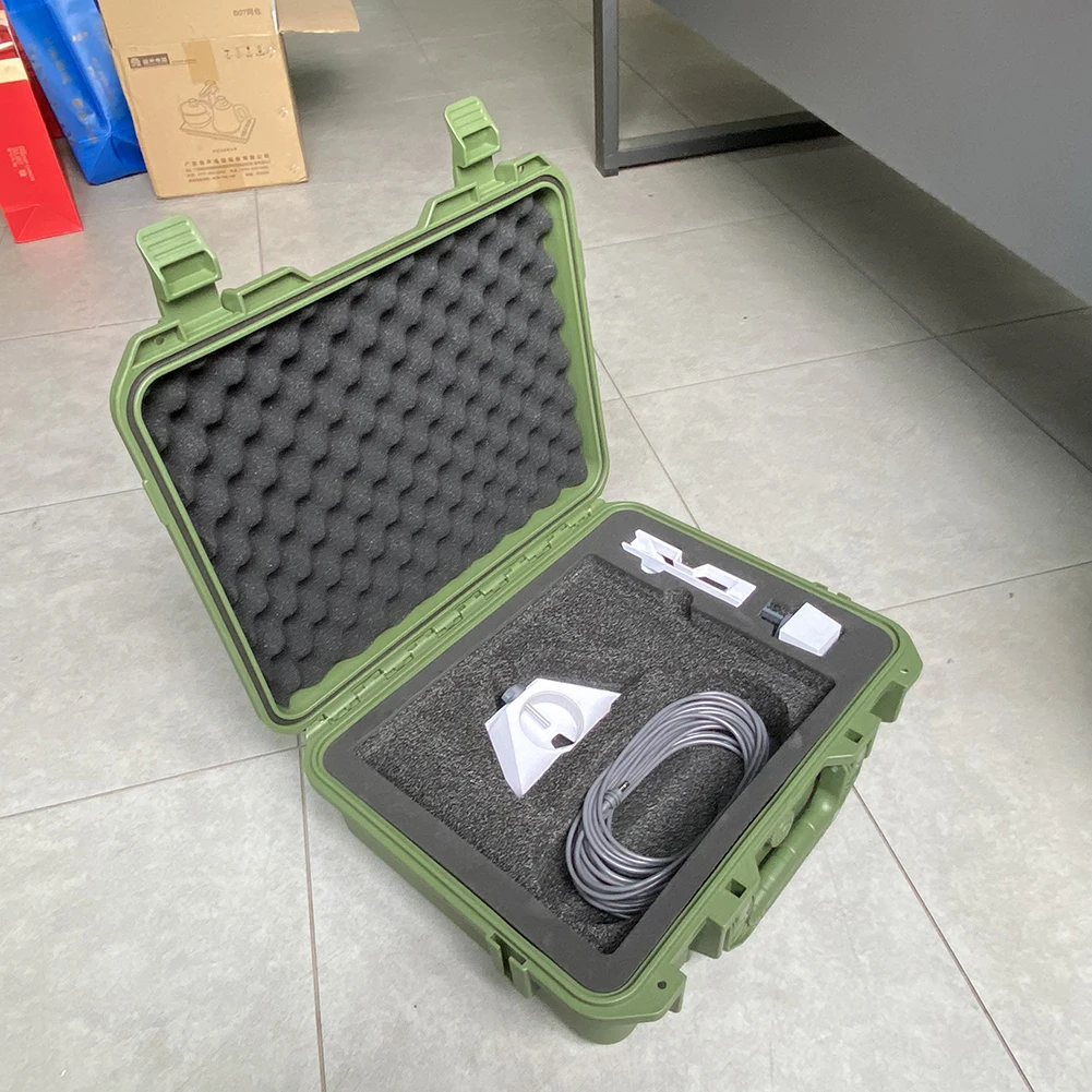Waterproof Travel Case with Molded Foam Hard Carrying Case Portable Hard Shell Case for Starlink Mini and Accessories