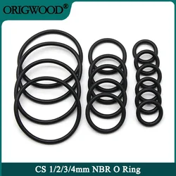 50pcs NBR O Ring Nitrile Rubber Gasket OD5mm ~ 80mm CS 1 2 3 4mm  Black Round O Type Corrosion Oil Resist Sealing Washer