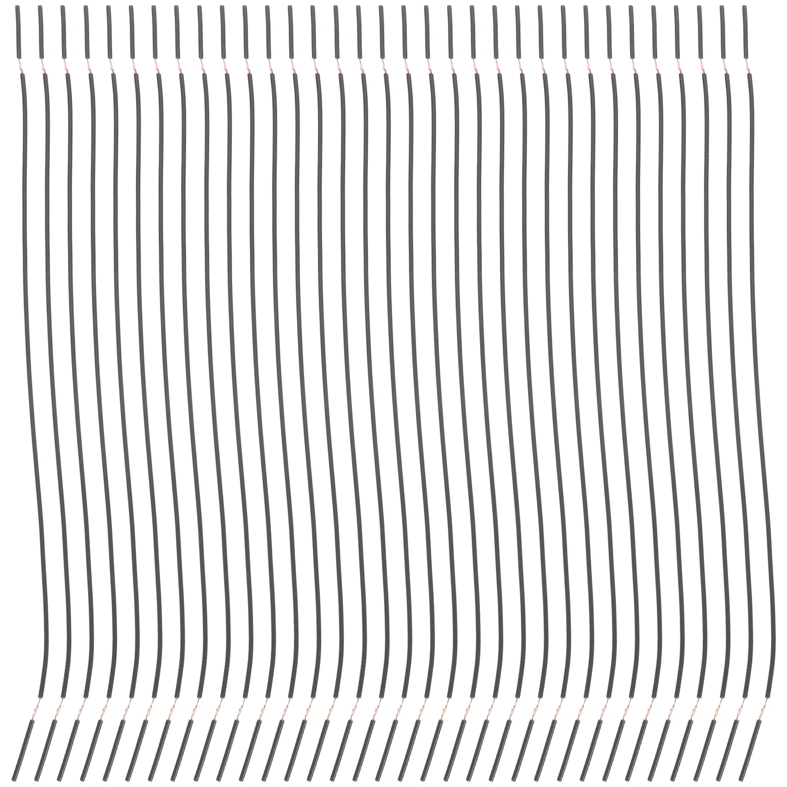 

100pcs Red Wire Connection Line AWG24 Half Stripped PVC Insulated Copper Wire for Circuit Experiments Teaching Tool