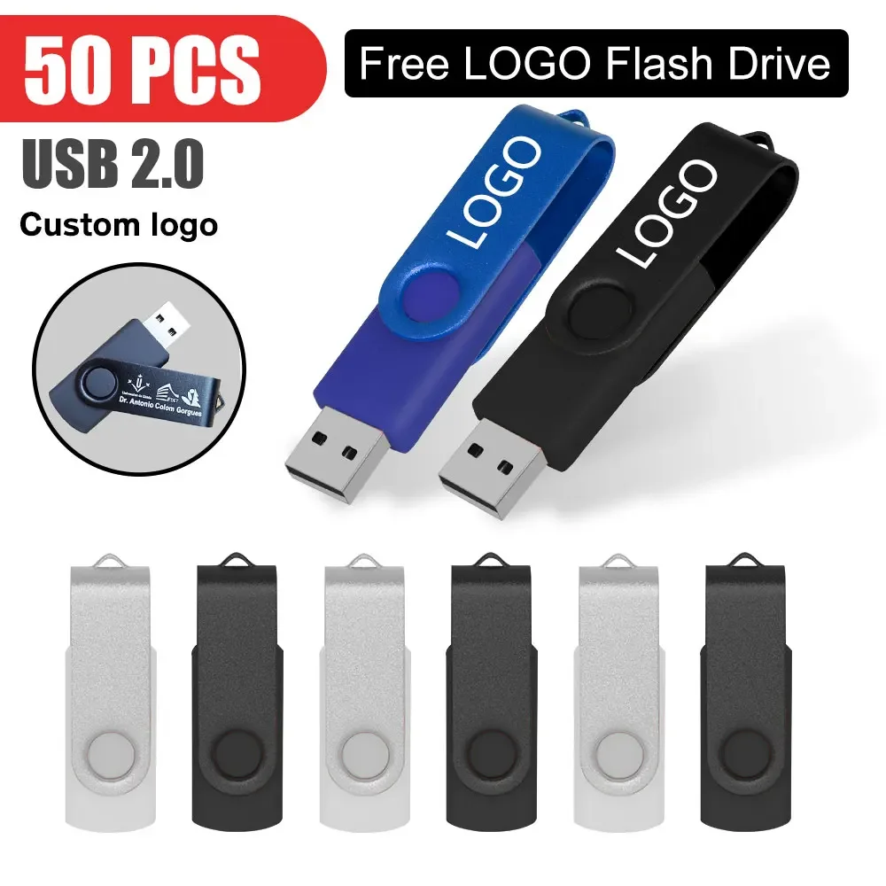 Custom Logo 50pcs/lot Pendrive 128MB 4GB 1GB Memory Stick 4GB 16GB Photography Gifts USB 2.0 Flash Pen Drive 512MB  Udisk