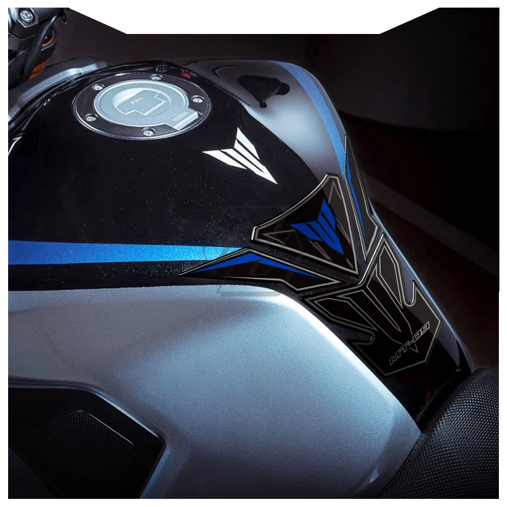 Dla Yamaha MT-09 MT09 2013-2015 3D żywica motocykl zbiornik paliwa gazowego Pad Protector naklejka