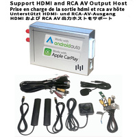 Original Car Screen Upgrade Microphone RCA AV HDMI Input Knob Control Apple CarPlay Android Auto 9-16V Cares Universal