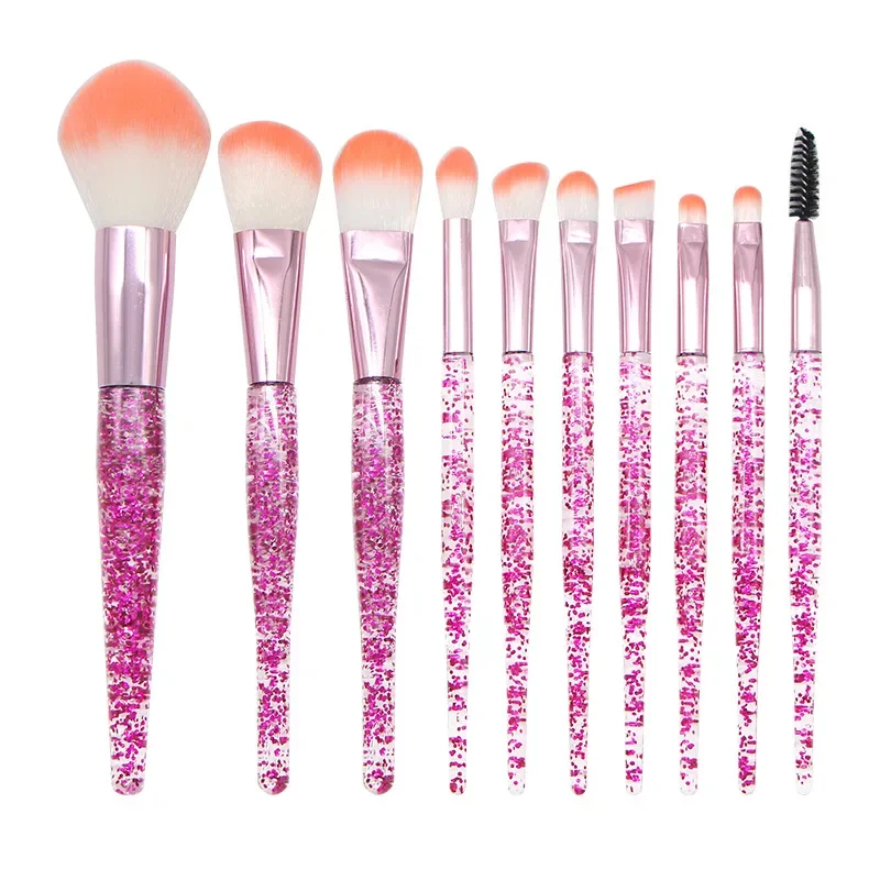 6/10/Pcs Profession Makeup Brushes Set Eye Details Brushes Set with Crystal Handle Eyeshadow Foundation Blending Makeup Brushes