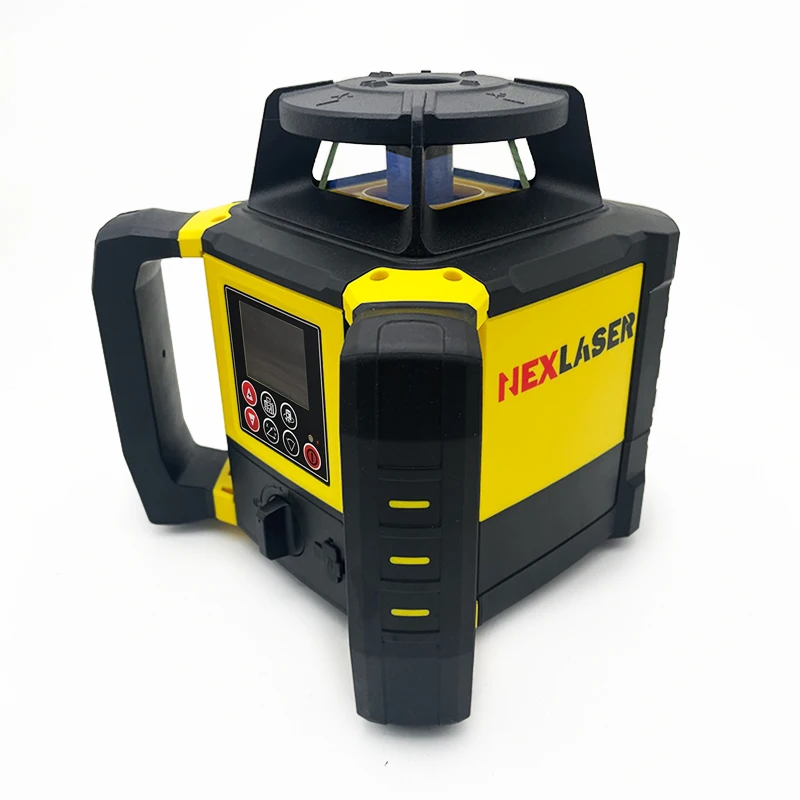 NEXLASER RT-90L Industrial Grade Practical Dual Slope Rotating Laser Level Adjustable Speed with LCD Display