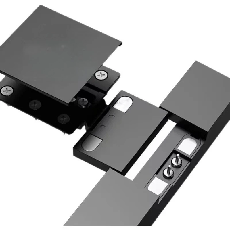 3D Adjustable Hidden Hinge With Soft Close Function For Glass And Wood Door Use