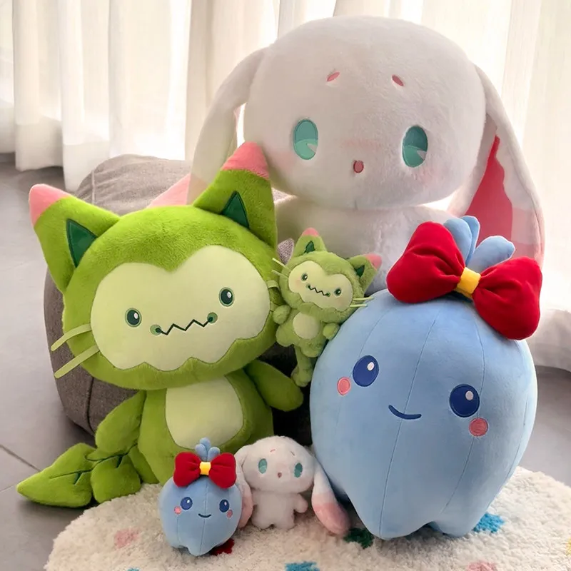 35cm-rock-kingdom-game-merchandise-cute-green-meow-plush-toy-school-bag-pendant-keychain-sofa-ornament-decorative-plush-toy