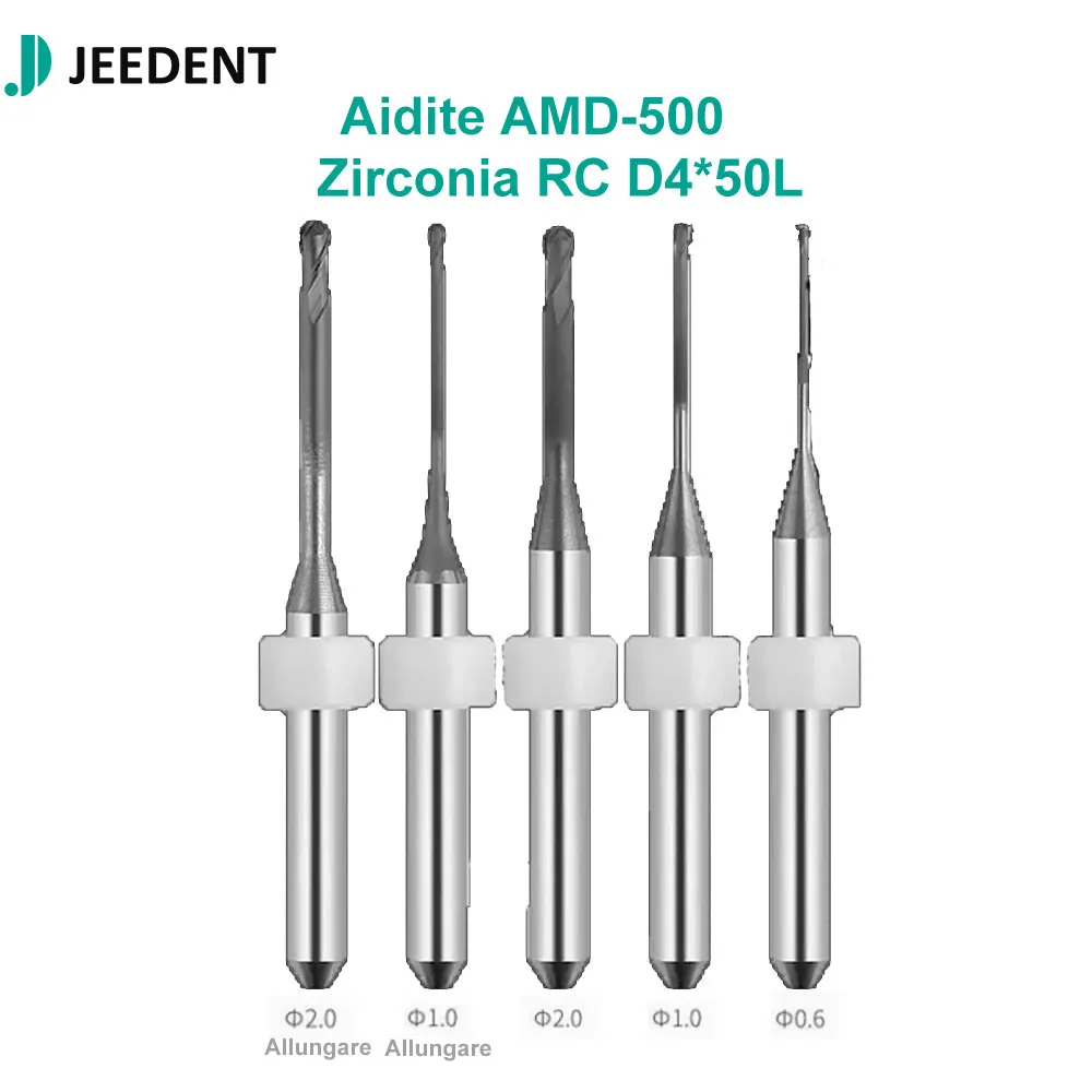 Aidite Milling Bur for AMD-500 AMW-400 Zirconia PMMA Wax Diamond Coated DC DLC D4 D6 Shank TL50 Dental CAD CAM Lab Blank