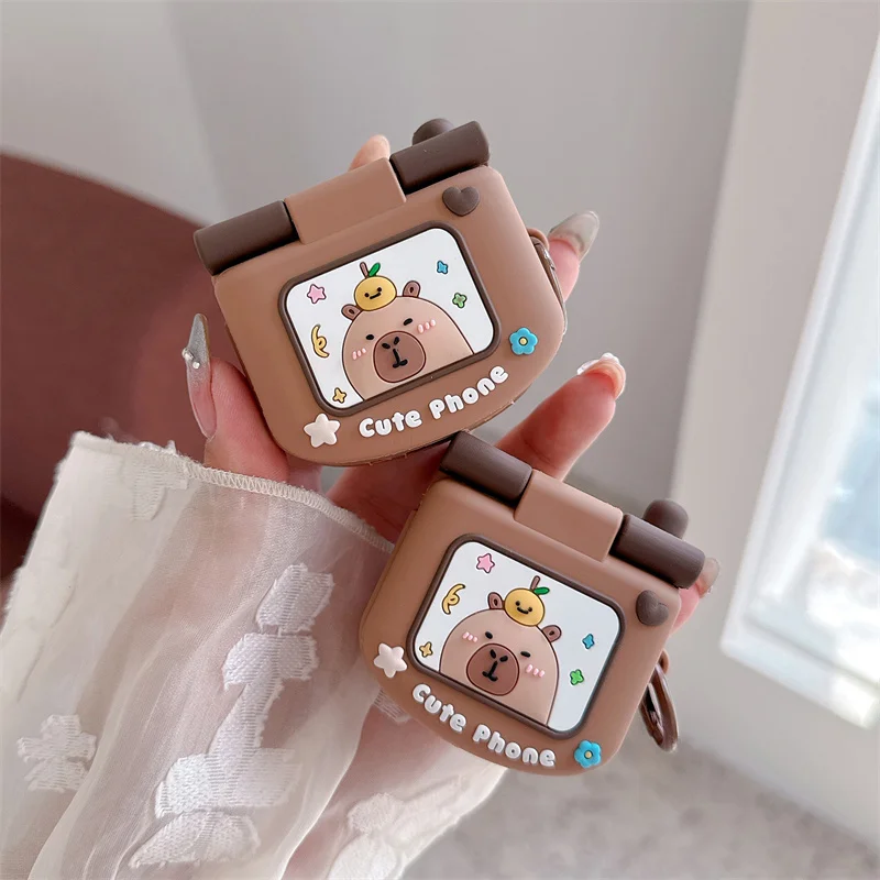 

Funny Cute Cartoon Earphone Case For Apple Airpods Pro 2 3 4 Cover Kawaii Silicone Headphone Cases For Airpod 4 Charging Funda