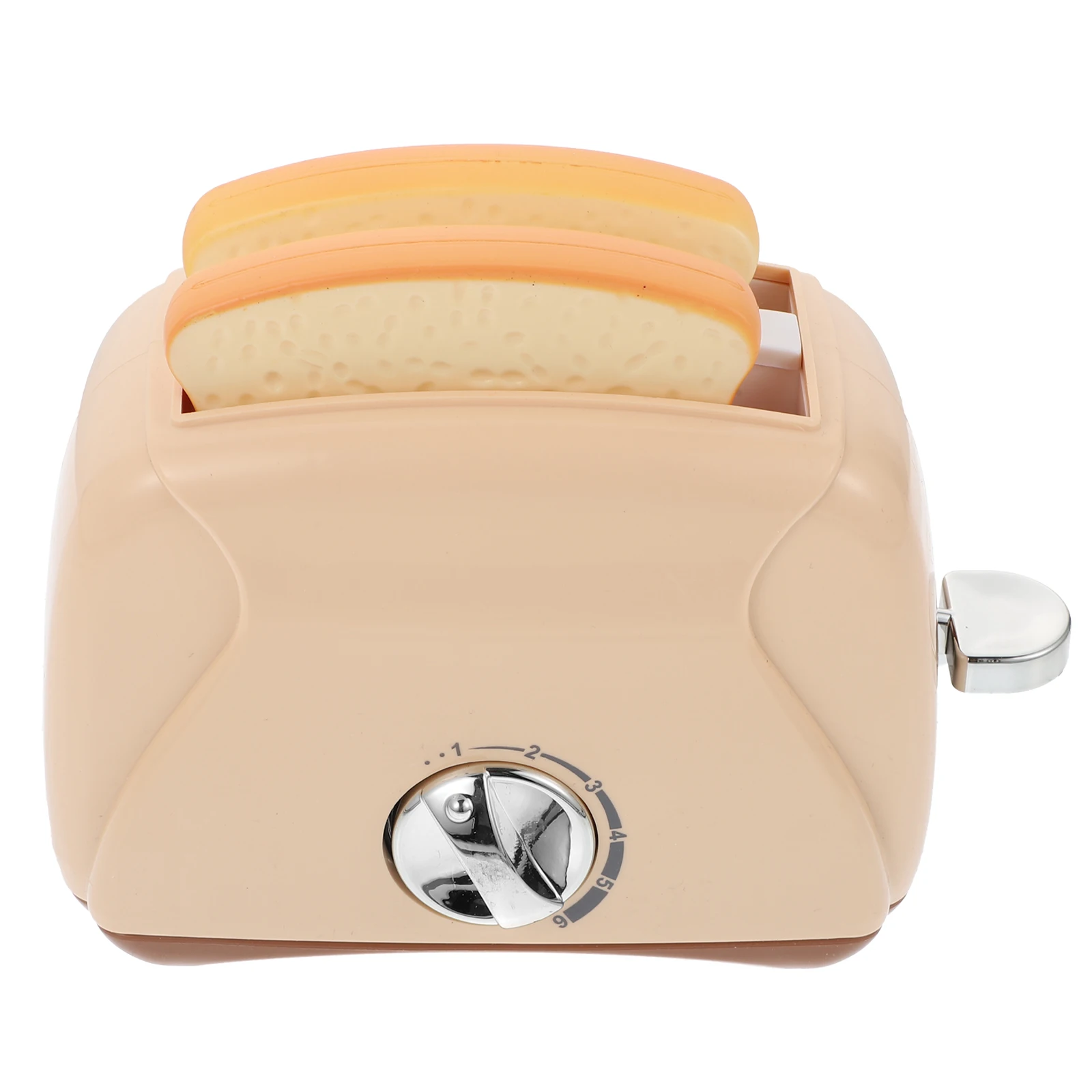 

Plastic Miniature Toaster Toy Bread Machine Decoration Breakfast Play House Supply Simulated Kitchen Creative Lighting