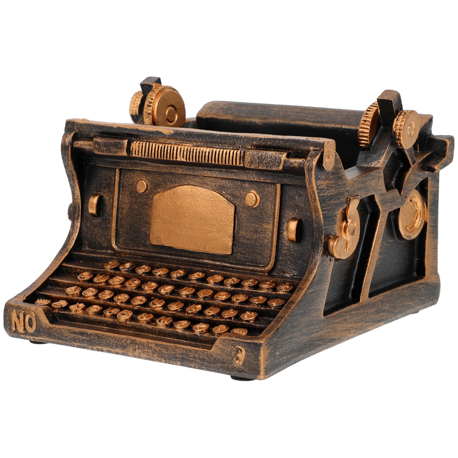 

1pcs Resin Typewriter Design Desktop Home Decor Floral Ornament Gift Resin Typewriter Home Flower Pot Floral Flowerpot Desktop