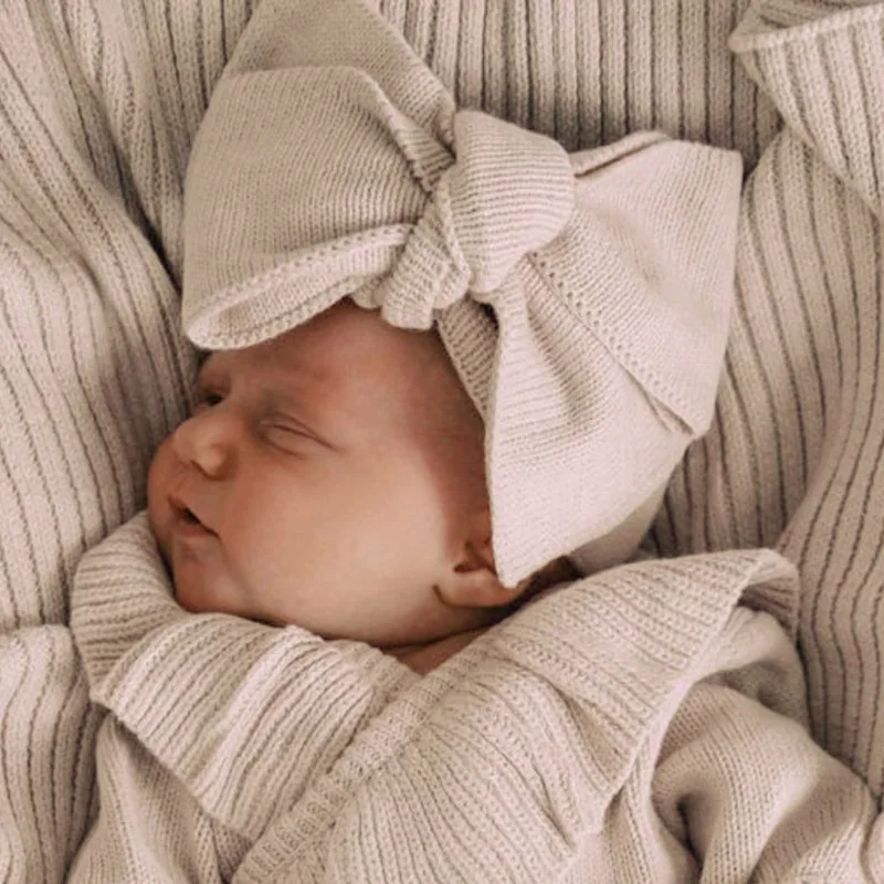 الرضع فتاة التلبيب سترة + السراويل + هيرباند 3 قطعة دعوى طفل عادية محبوك مجموعة 2025 الخريف جديد طفل ملابس طويلة الأكمام مجموعة