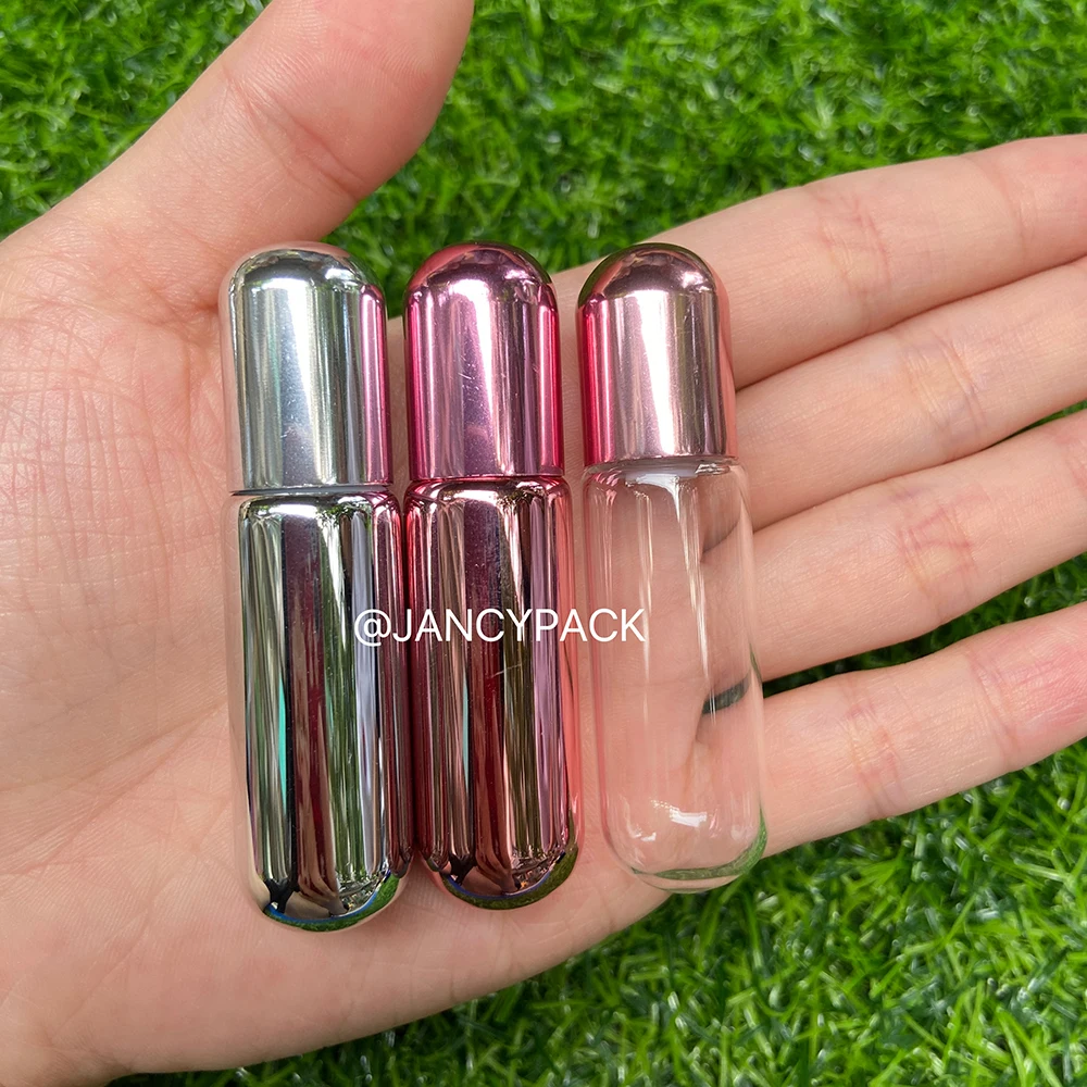 

10ML Portable Glass Roller Bottle Mini Glass Bottles With Stainless Steel Roller Balls For Essential Oils Perfumes Aromatherapy